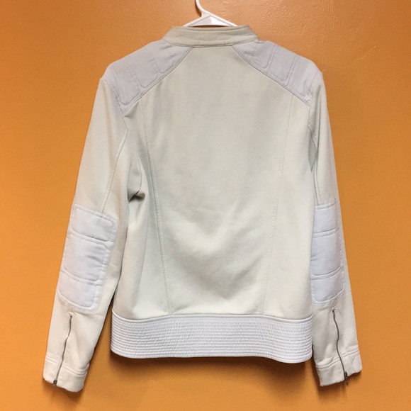 Calvin Klein cream moto jacket - Picture 3 of 8